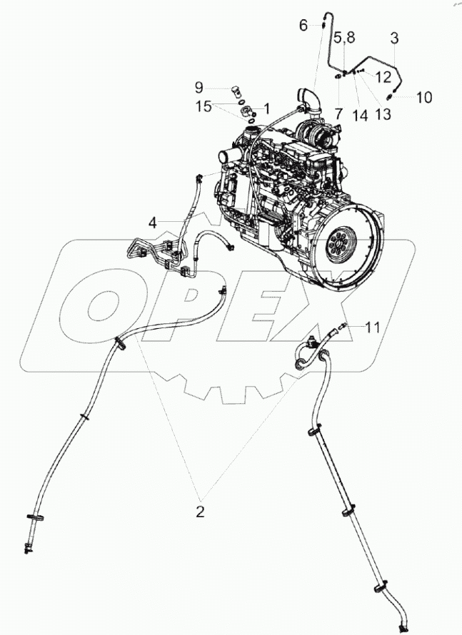  Двигатель КЗК-8-8-0106010