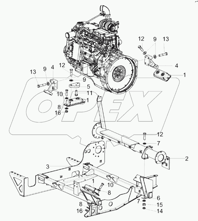  Двигатель КЗК-8-8-0106010