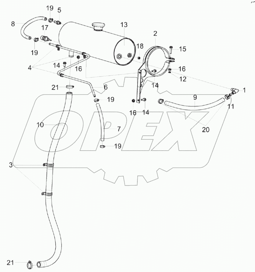  Установка бачка расширительного КЗК-8-8-0106070
