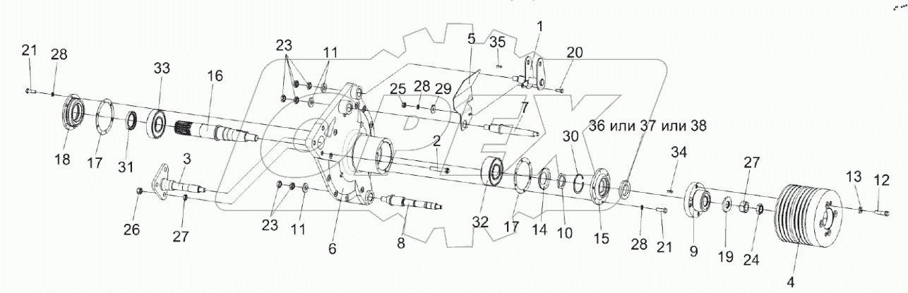  Главный привод КЗК-8А-2-0106270