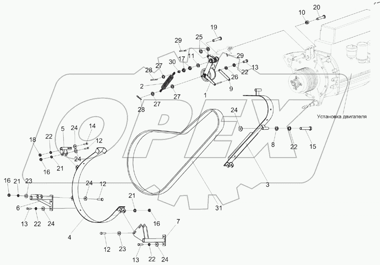  Привод главного контрпривода КЗК 0220000А