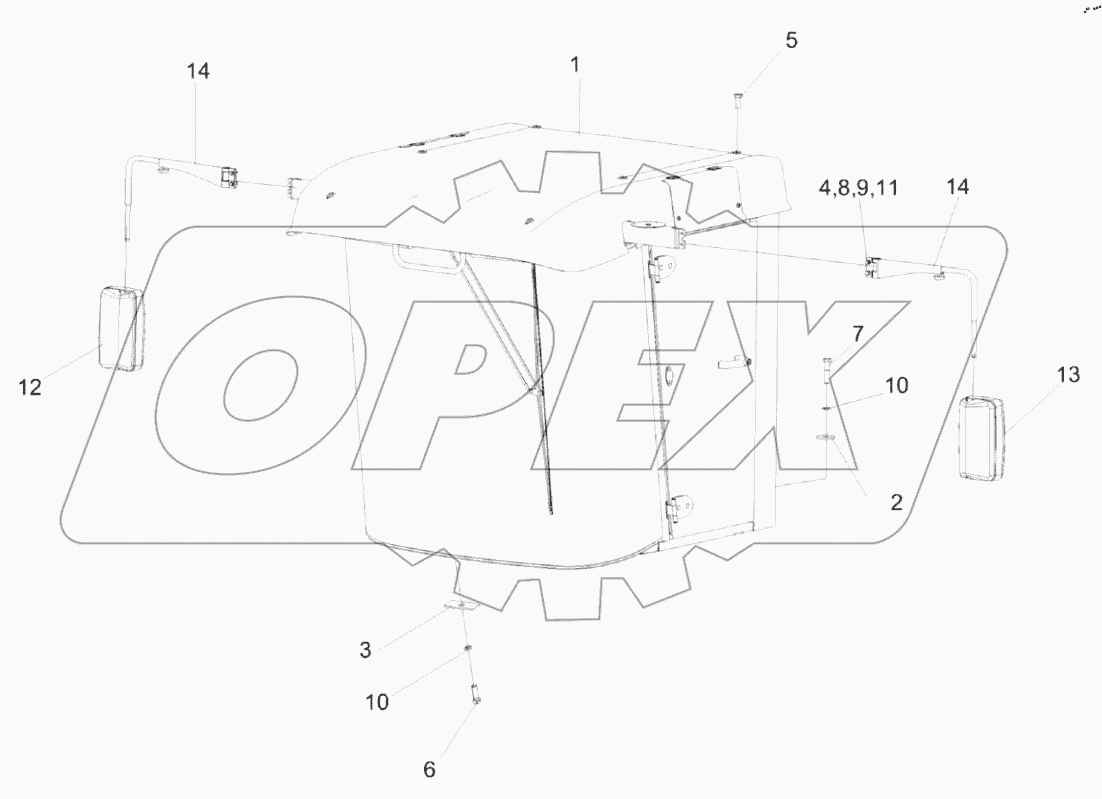  Установка кабины КЗК-3219-0120000