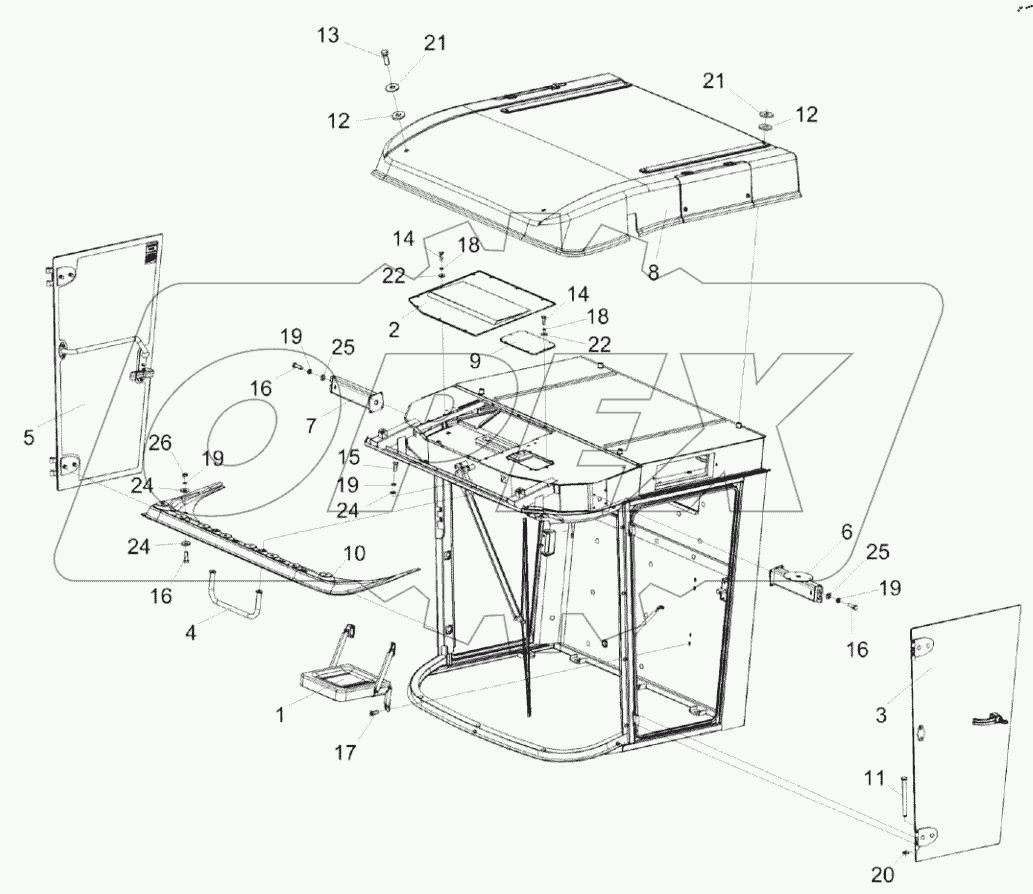  Кабина КЗК-3219-0120010