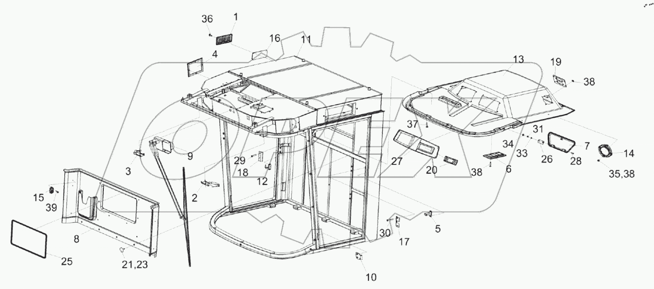  Кабина КЗК-3219-0120010