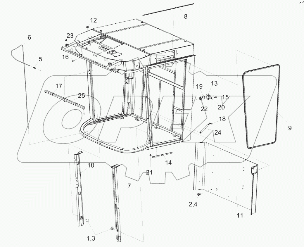  Кабина КЗК-3219-0120010