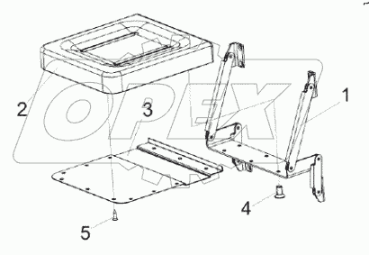  Cиденье дополнительное КВС-1-0129660