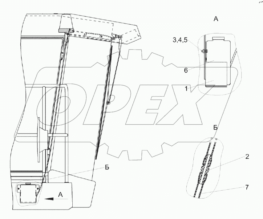  Установка стеклоомывателя КЗК-12-0120460-01