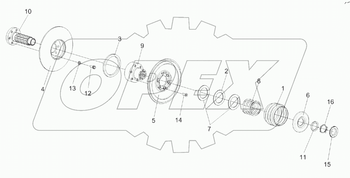  Шкив ведомый КЗК-12-0217400