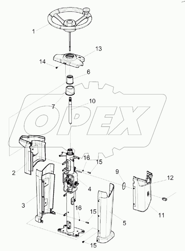  Колонка рулевая КЗК-3219-0119230