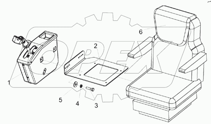  Сиденье КЗК-3219-0119290-01