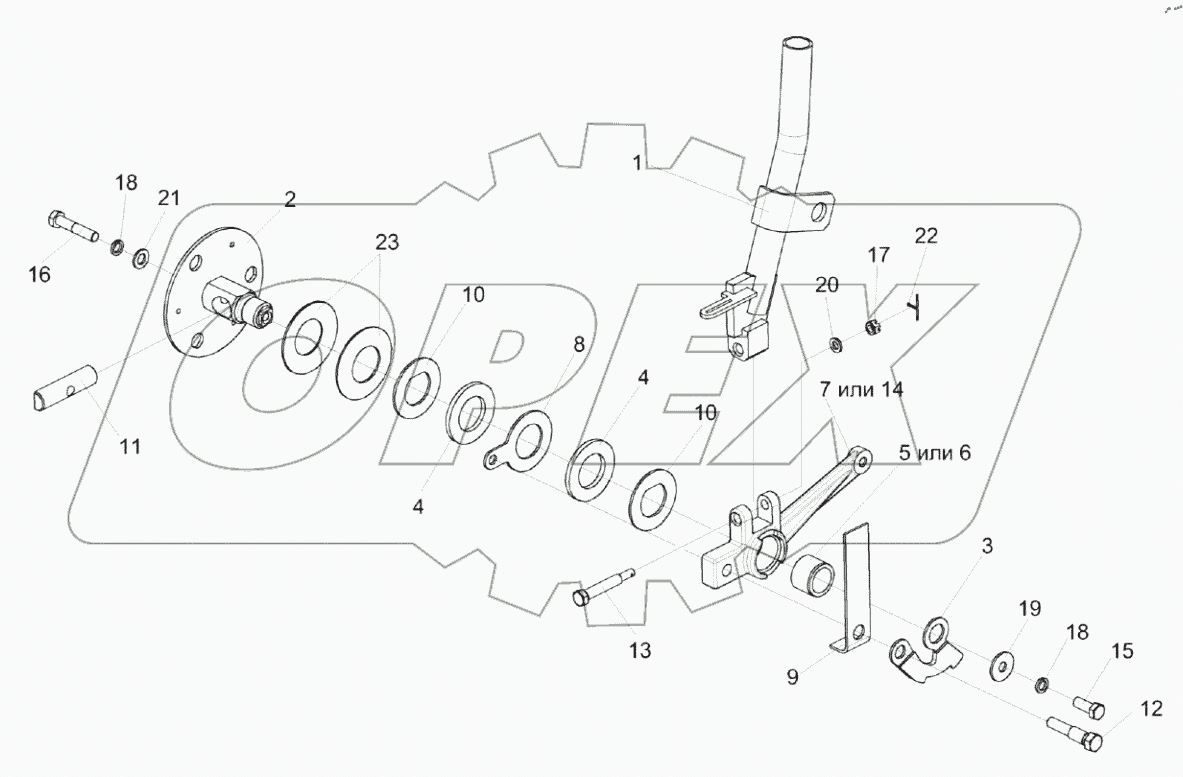  Рычаг КЗК-3219-0119920