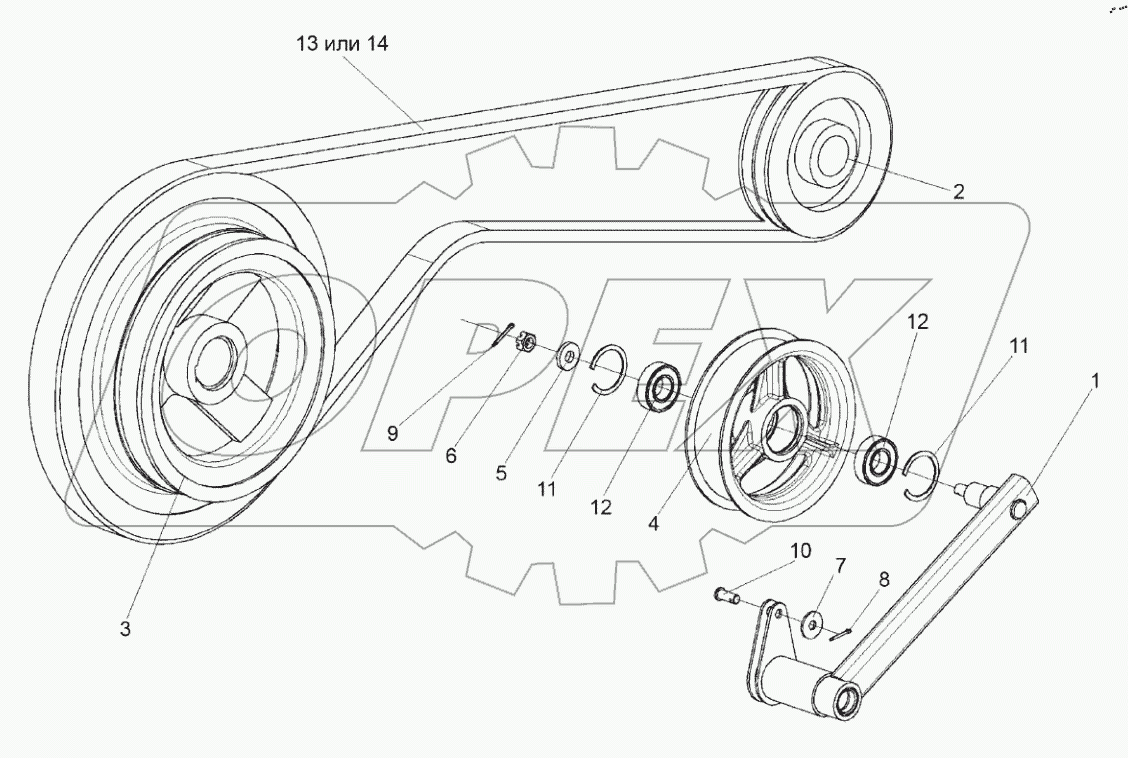  Установка рычага КЗК-12-0202820