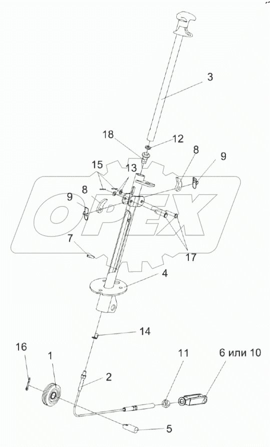  Колонка привода УЭС 0300710