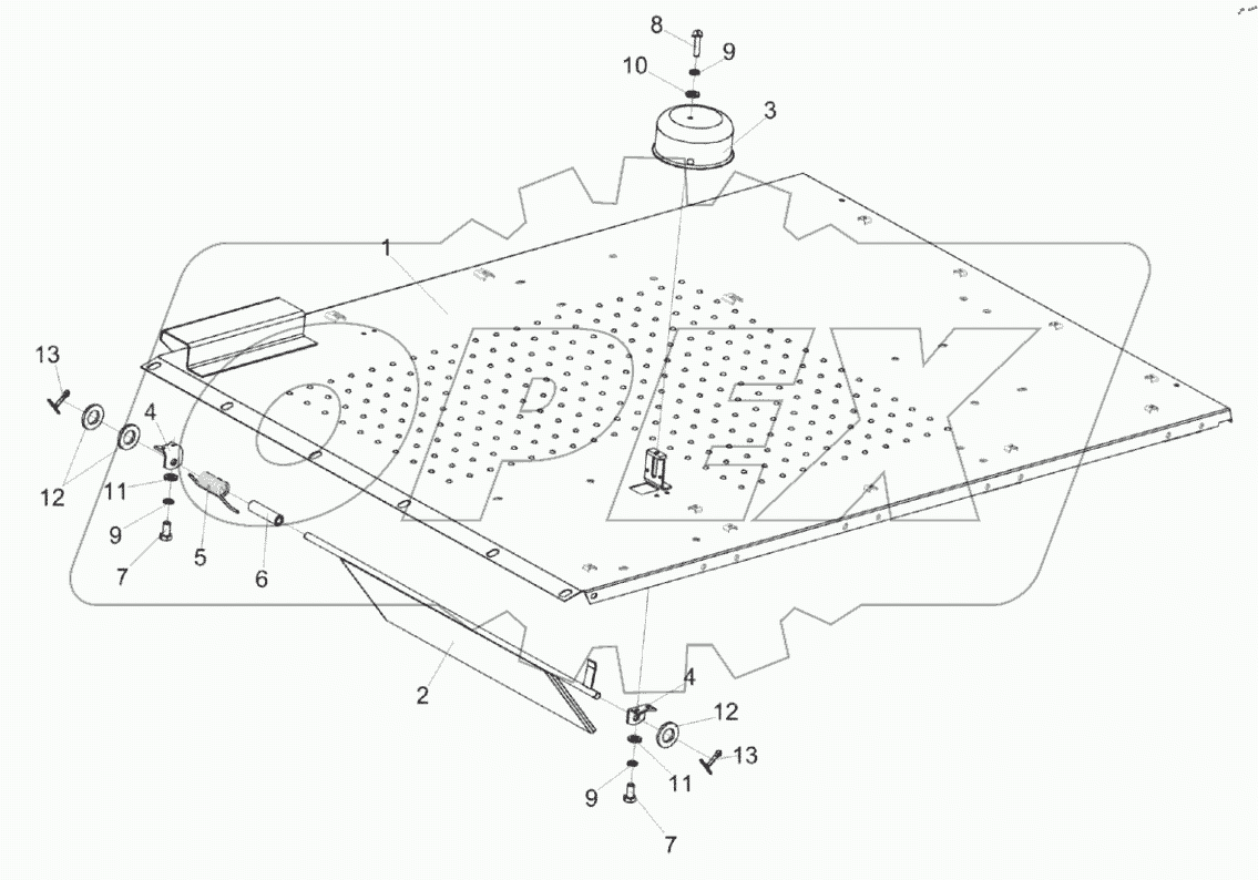  Крыша КЗК-8-6-0228140