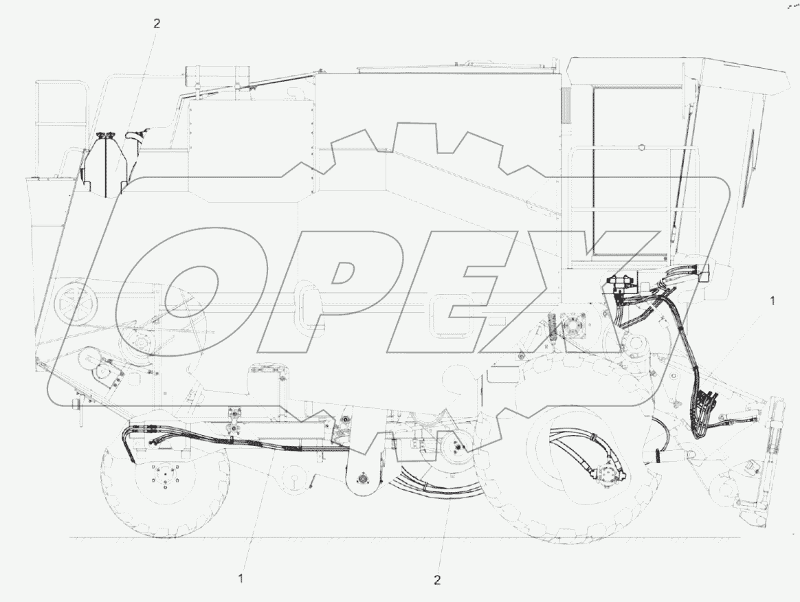  Гидросистема КЗК-8-8-0600000