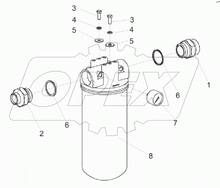  Фильтр сливной КЗК-8-6-0602400