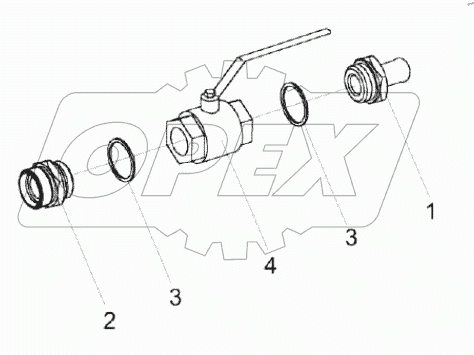  Кран сливной КЗК-8-6-0602380