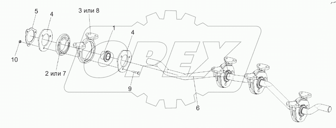  Вал коленчатый ведомый КЗК 0212020А