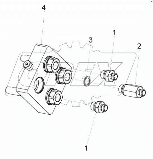  Разъем многофункциональный КЗК-8-8-0602350