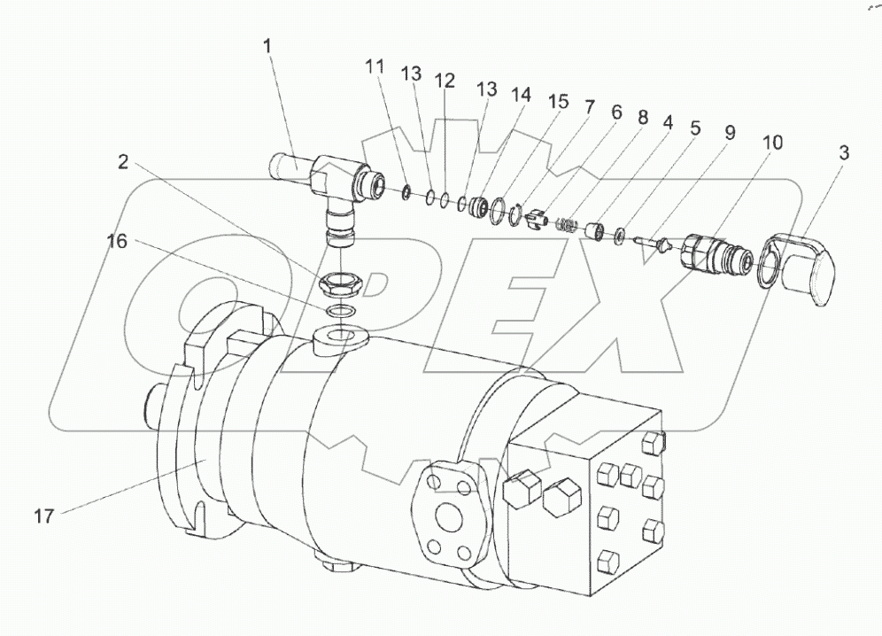  Гидромотор КЗК-12-0601500-01