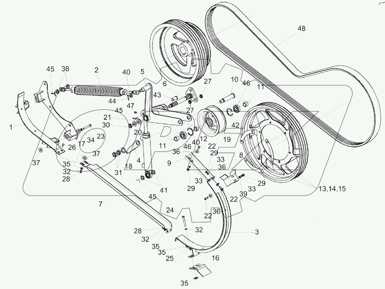  Привод наклонной камеры КЗК 0125000