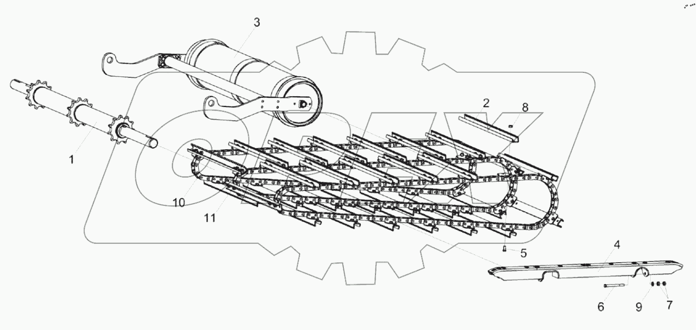 Установка транспортера КЗК-5-1807000А