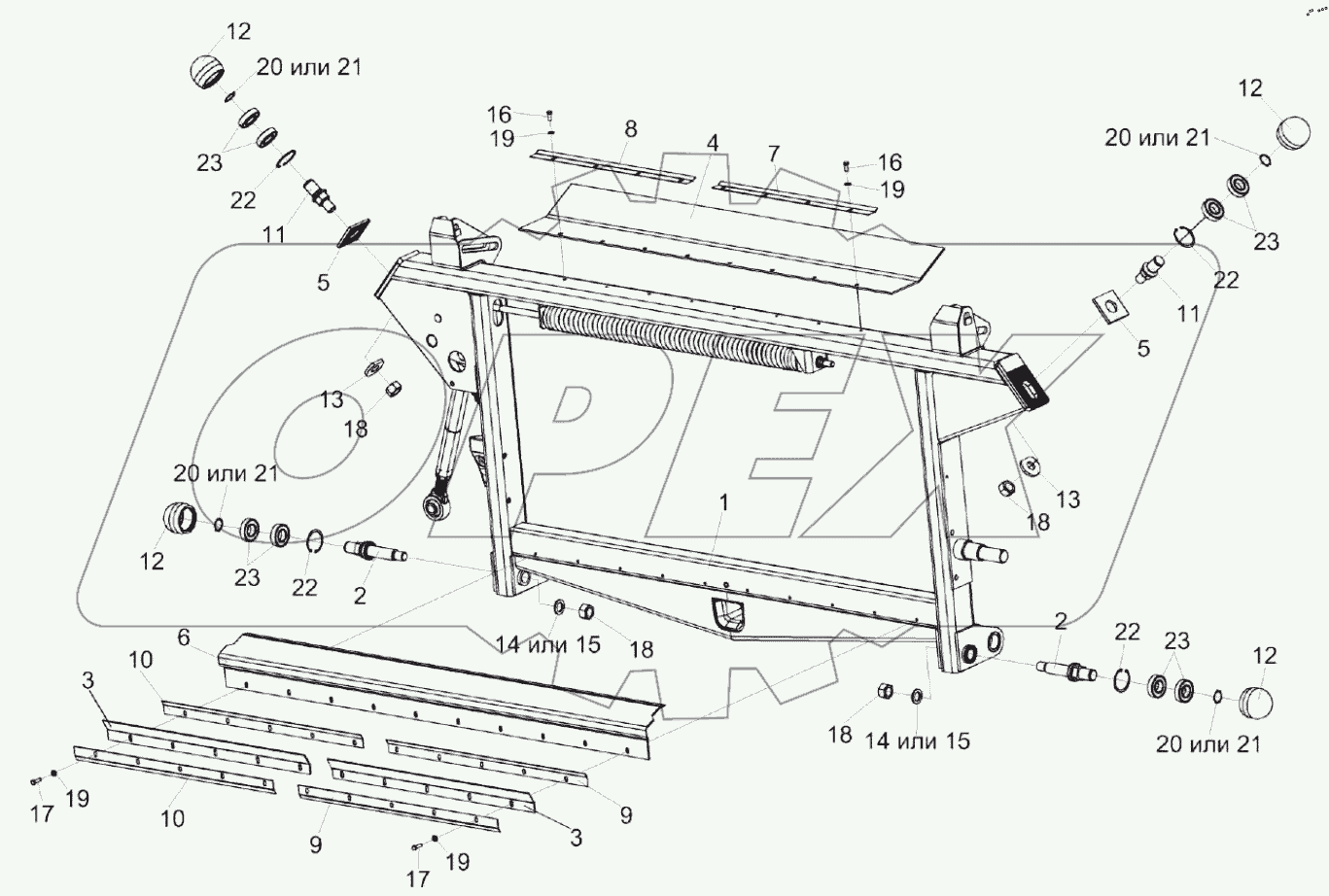  Рамка переходная КЗК-8-8-1808000