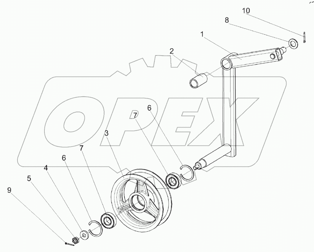  Рычаг КЗК 0202440В