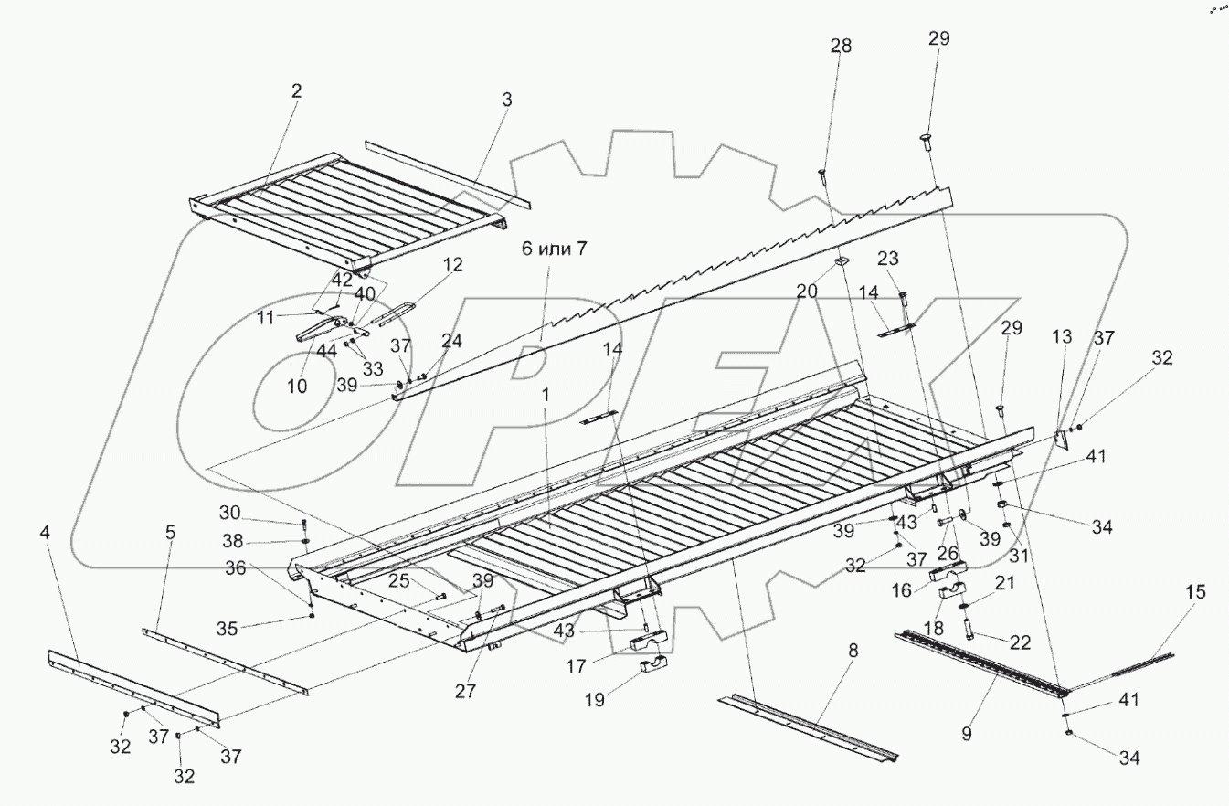  Доска стрясная КЗК 0280000А