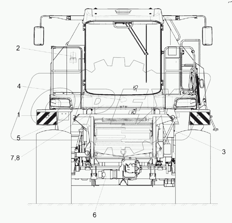  Молотилка самоходная КЗК-8-8-0100000-02