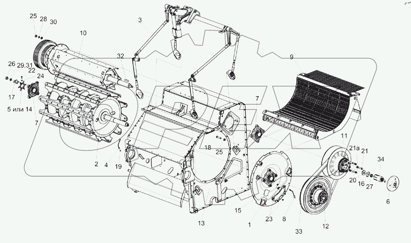  Аппарат молотильный КЗК-8А-2-0102000