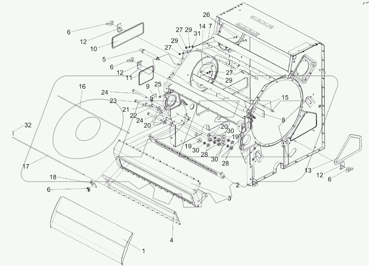  Аппарат молотильный КЗК-8А-2-0102000