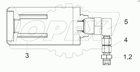  Гидроцилиндр КЗК-12А-1-0602400