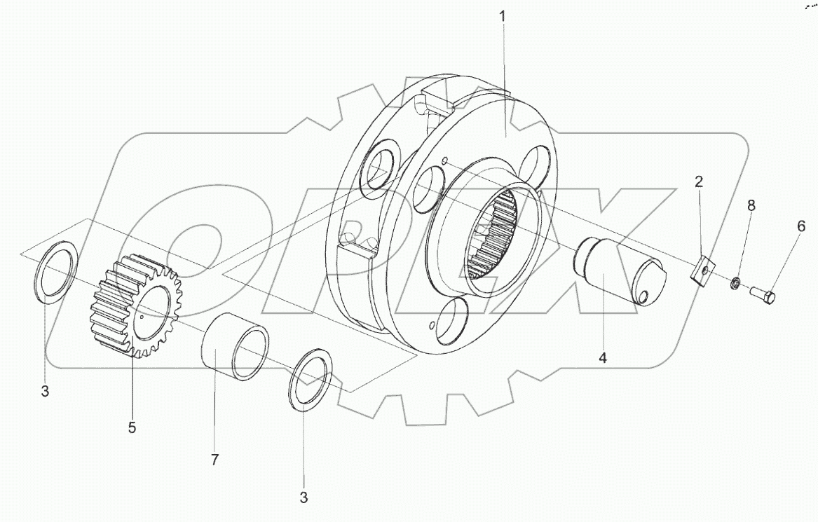  Водило КЗК-12А-12-0107210