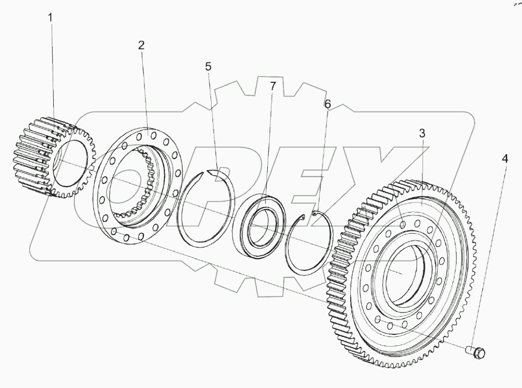  Колесо зубчатое КЗК-12А-12-0107220