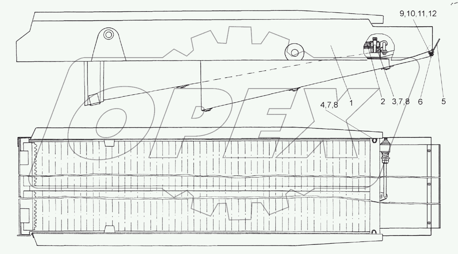  Стан решетный нижний КЗК 0240000