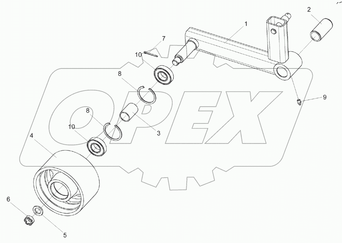  Рычаг КЗК 0100590