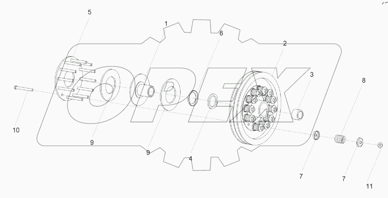  Муфта фрикционная КЗК 0219100А