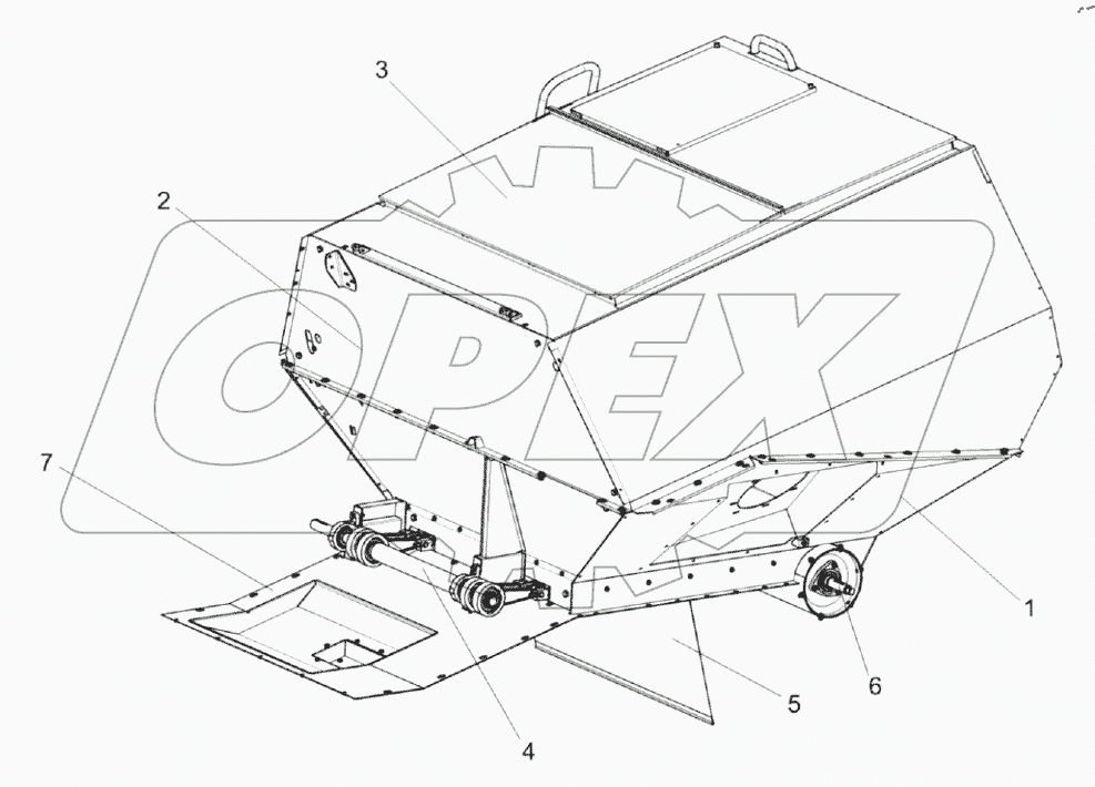  Бункер КЗК-8М-0203000