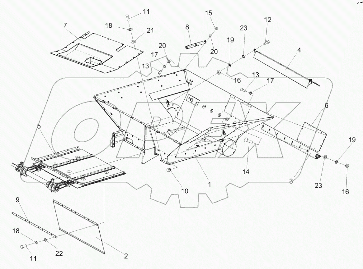  Бункер КЗК-8М-0203000