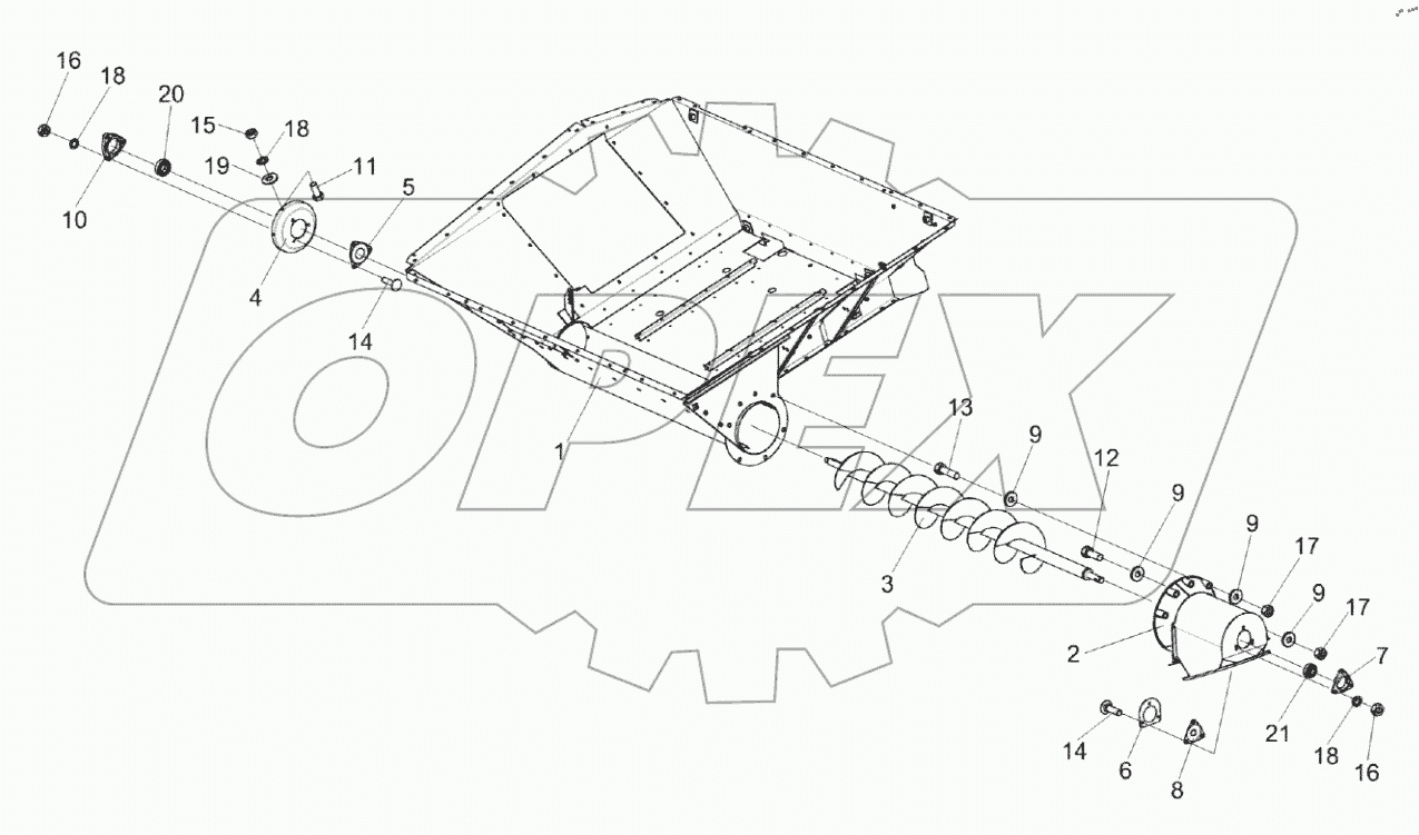  Установка шнека КЗК 0206030Б