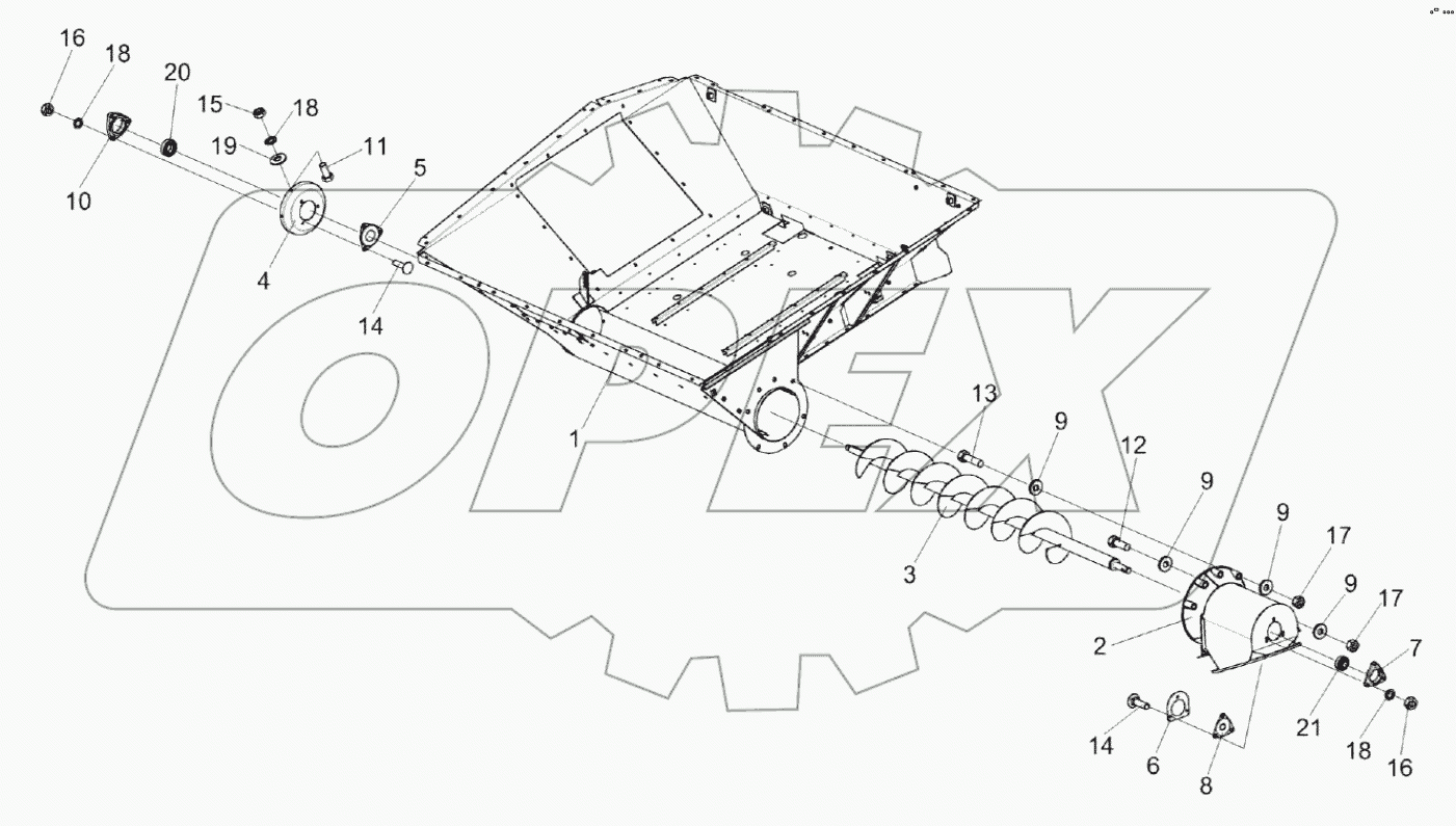  Установка шнека КЗК 0206030Б