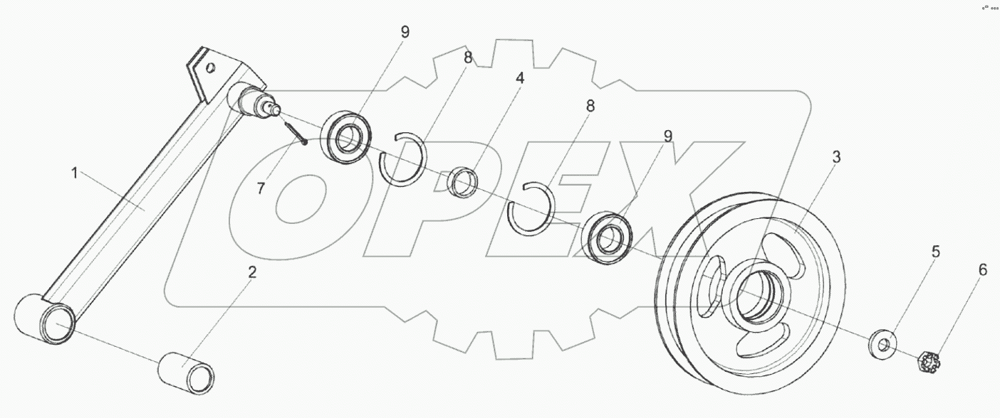  Рычаг КЗК 0100620