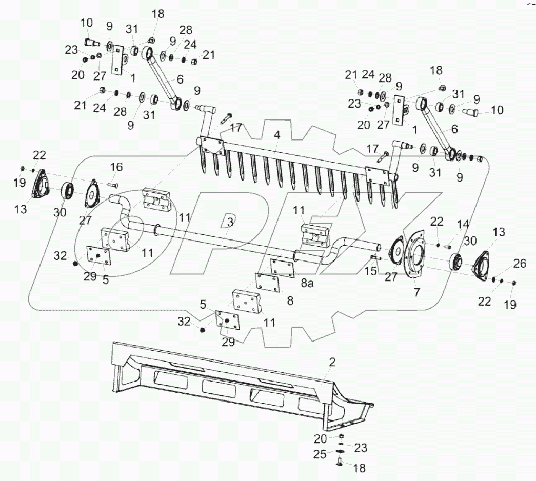  Установка половонабивателя КЗК-8К-0400010