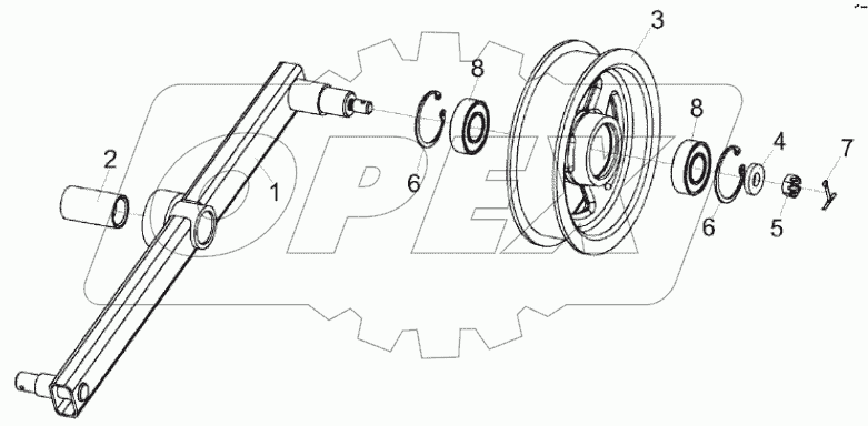  Натяжник КЗК-8К-0400460
