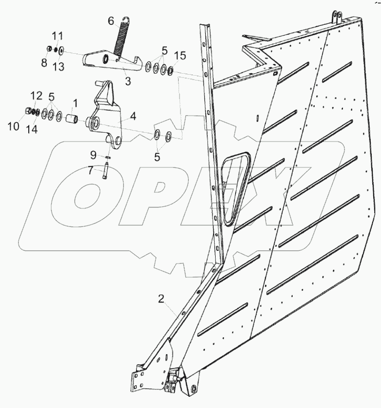  Боковина правая КЗК-8К-0400060А