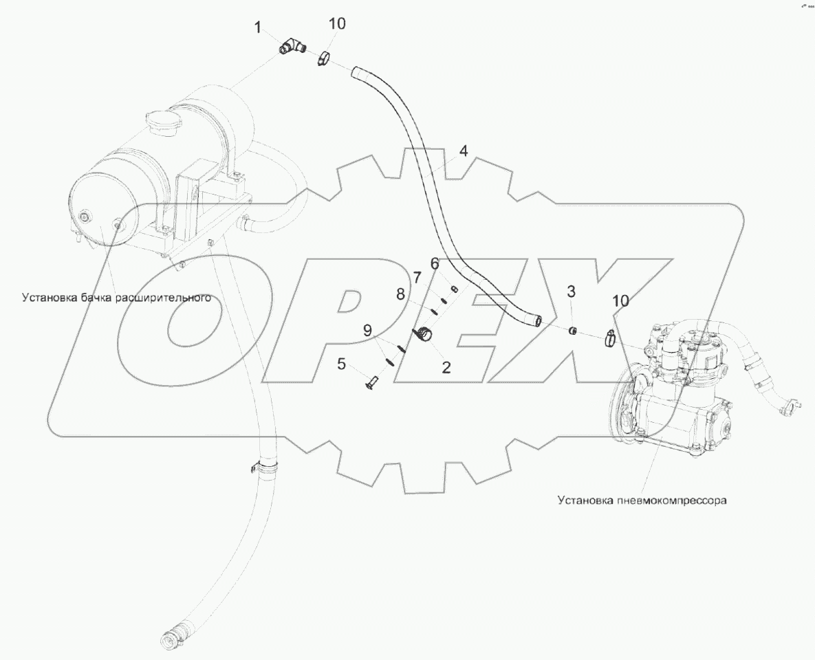  Установка рукава КЗК-8К-0106200