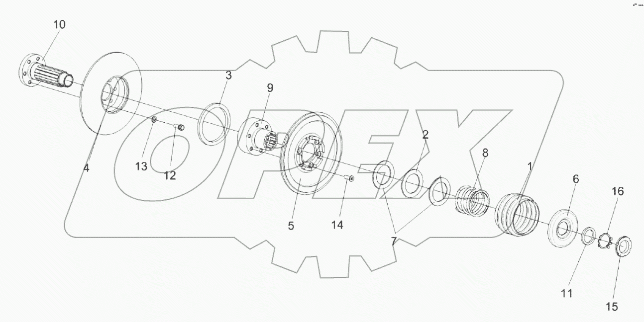  Шкив ведомый КЗК-12-0217400