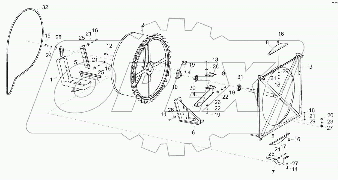  Экран вращающийся КЗК-8А-0112020