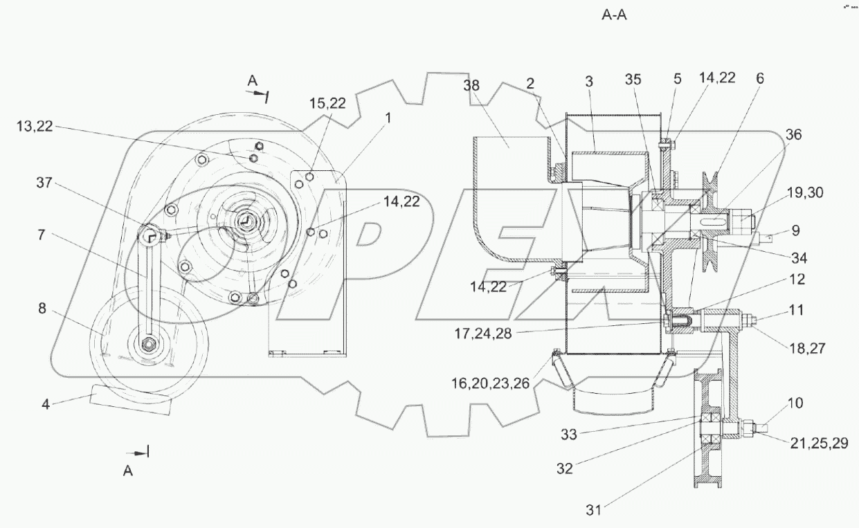  Вентилятор КЗК-8А-0112070